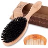 BLACK EGG Boar Bristle Hair Brush for Women Men Kid,
