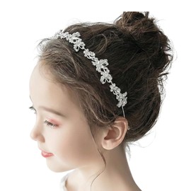 Children's Headband, Recital, Hair Accessory, Hair Ornament, Kids, Girls, Formal, Piano, School Entrance Ceremony, Wedding, Shichi-Go-San Pearl, Bijou (Type-C)