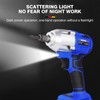 Qimu Cordless Impact Wrench,1/2 Impact Gun,3-IN-1 Brushless Power Electric Wrench/Max