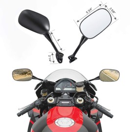 Left and Right Rear View Mirrors fits for HONDA CBR600RR 2003-2024,HONDA CBR1000RR 2004-2007,Black