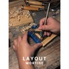 SUNLFPROD Mini Square Woodworking Tool with Flip-Stop 90 Degree Small