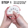 Norpro New 60 Minute Kitchen Timer With Long Ring 3.5"/9cm