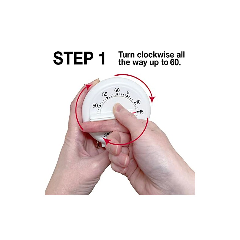 Norpro New 60 Minute Kitchen Timer With Long Ring 3.5"/9cm