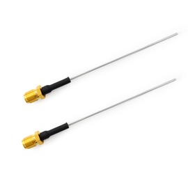 TOJOIN SMA Female to PCB Solder Coaxial Cable 047 Semi-Rigid Cable 12.5GHZ Semi Steel Cable 4 inches (10cm) 2PCS