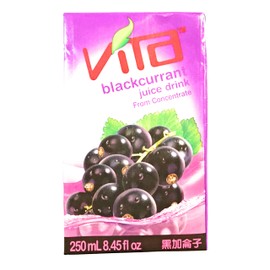 Vita Blackcurrant Juice Drink 8.45 Fl Oz (18 Pack)