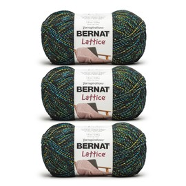 Bernat Lattice - 3 pack of 389 Yards/7.8 oz Neon Greens 54% Polyester 28% Acrylic 18% Nylon Yarn