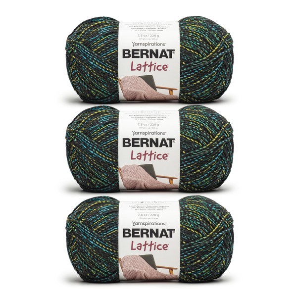 Bernat Lattice - 3 pack of 389 Yards/7.8 oz Neon
