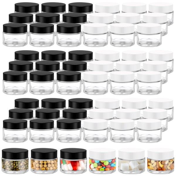 Meanplan 60 Pack 2 oz Small Glass Jars with Lids