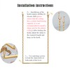 WFDERAN 2 Pcs Height Adjustable Metal Chain Clothing Hanging Racks,Creative