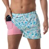Third Wave Swim Trunks for Men with Compression Liner and