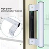Young Dance Aluminum Sliding Glass Door Pull - 8" White,