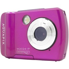 Aquapix W2024 'Splash' Underwater Camera, Waterproof up to 3 m, 2.4 Inch Display, Resolution up to 16 MP, 8X Digital Zoom, 5MP Sensor, Pink