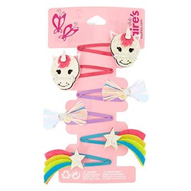Claire's Club Girl's Claire's Club Unicorn Snap Hair Clips - 6 Pack