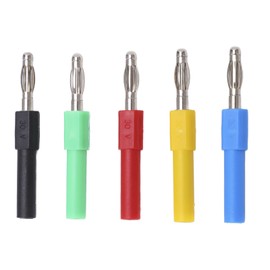 5Pcs J.20012 Banana Plug Connector Speaker Banana Plugs Male to 2mm Female Banana Connector Adapter 4mm for Multimeter
