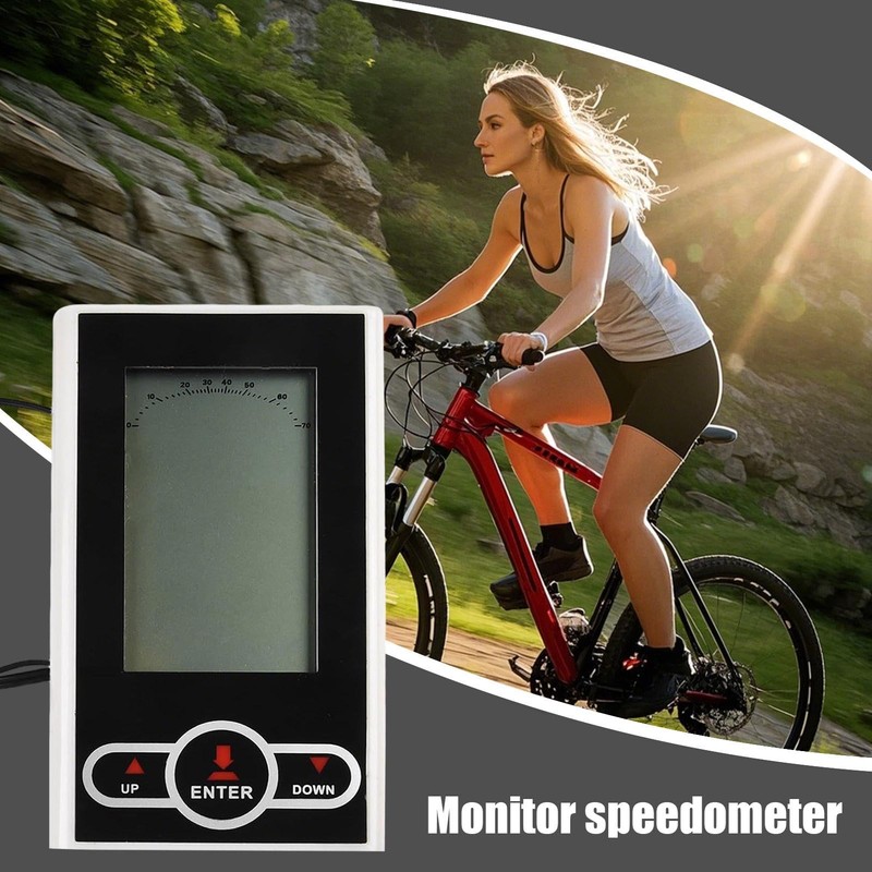 Elliptical Speedometer | Exercise Cycle Computer with LCD Display,Speed Calorie