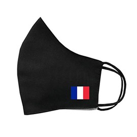 inking house Set of 4 x French Flag Cotton Face Mask Protective Covering Washable Reusable Breathable Cover France Flag