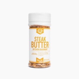Lillie’s Q - Steak Butter Seasoning, All-In-One Steak Seasoning with Butter, Garlic, Salt & Black Pepper, Perfect for Red Meats (6 oz)