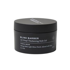 Blind Barber 121 Proof Thickening Style Gel - Gel Para El Cabello De Fijación Media A Fuerte - Gel De Peinado A Base De Agua Para Todo Tipo De Cabello - Productos Para El Cabello Sin Parabenos Y Sulfa