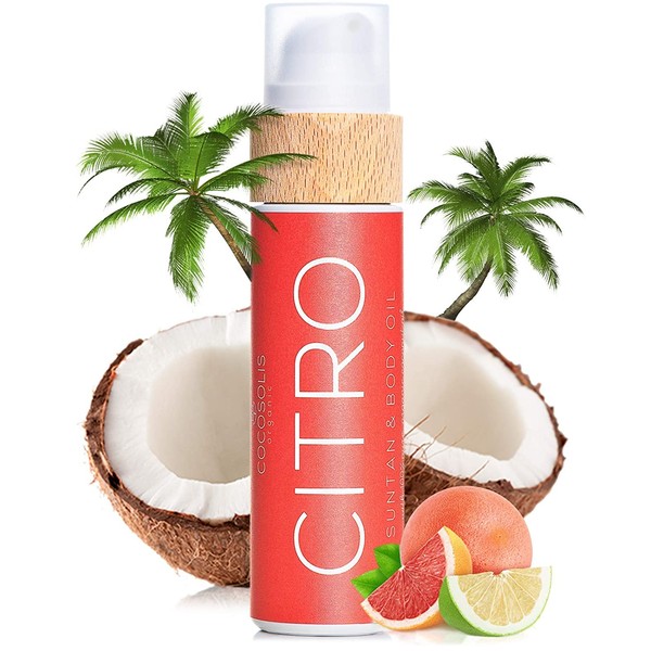 COCOSOLIS COCOSOLIS CITRO Tanning Accelerator Organic Tanning Oil with Vitamin