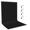 Small Black Screen Backdrops Photo Background for Photography, PULUZ 3.3ft×6.6ft