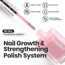 Beetles Jelly Nail Polish Set, 6 Colors Pink Nude Purple Velvet Glow Quick Dry Nail Polish 15ml Long Lasting Nail Polish Nail Strengthener Polish Valentine Gift for Girls Women