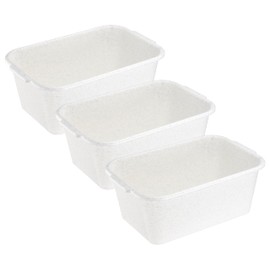 MiraHome Household Tub, Set of 3, 9 L, 35 x 24 x 14.5 cm, Granite
