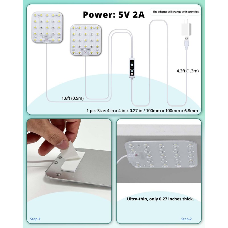 DOMMIA Plant Growing Light, Warm White Dimmable Plant Growing Light