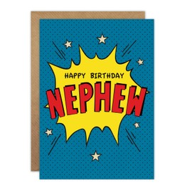 James Ellis Nephew Birthday Card (Comic Book Style)