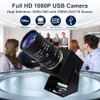 SVPRO - Cámara web USB 1080P con teleobjetivo de 5