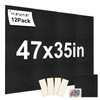 Large Cork Board for Wall 47" x 35", 12 Pack