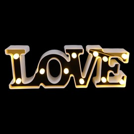 TEHAUX Letras LED de Neón "Love" Decorativas para Fiesta, Hogar y Oficina – Iluminación Cálida y Ambiental con Diseño Compacto – 30x10.5 cm para Dormitorio, Balcones, Cumpleaños y Regalos Románticos