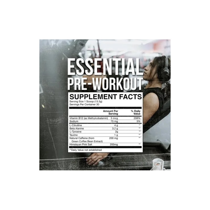Cbum Essential Raw Nutrition 30 Servicios Blue Raspberry