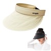 Weuiean KDMG-014 Women's Sun Visor, UV Protection, Wide Brim, Hat,