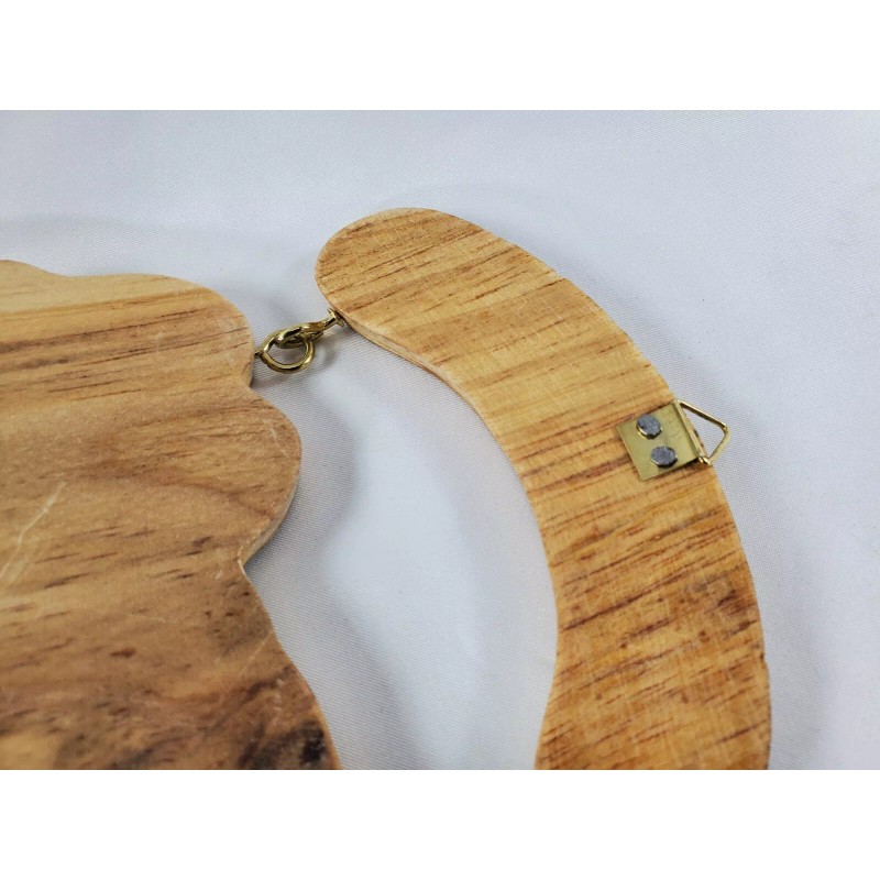 El Salvador Wooden Map Key Holder, Colgadero de llaves De