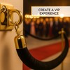 Black Velvet Hanging Rope with Loops – Wall Mount 5FT