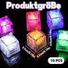 Pack of 10 Luminous Ice Cubes, Luminous Cubes Bathtub, Luminous