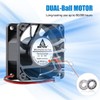 GDSTIME 60mm x 25mm 12V DC Waterproof IP67 Fan High