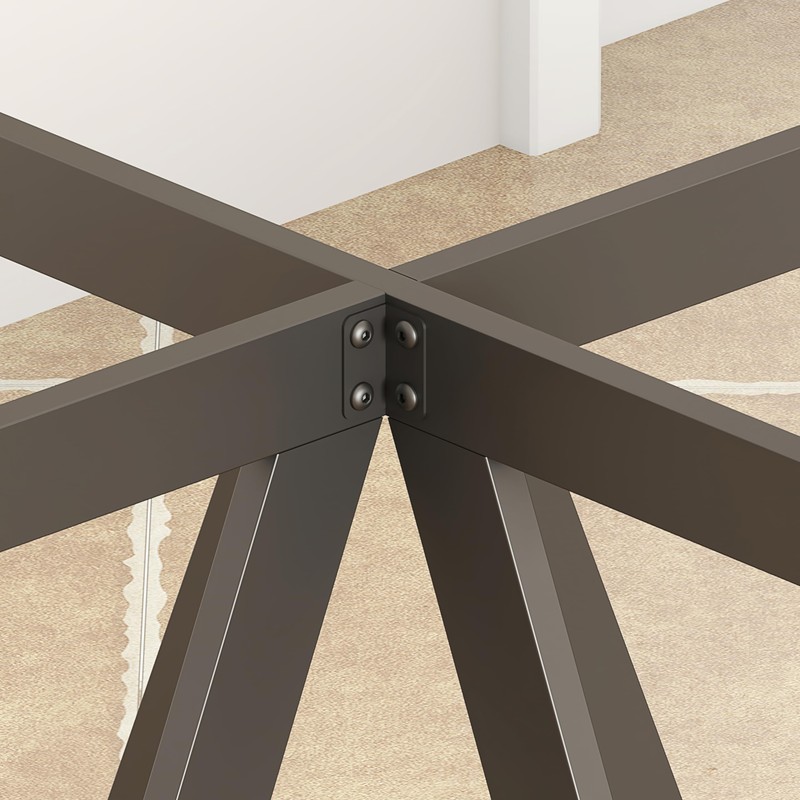 KaKaBB 28 Inch Metal Round Table Legs, Heavy Duty Round