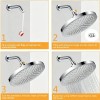 Regadera Redonda de Ducha para Baño Cromada, 15 cm de