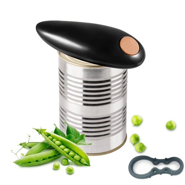 Electric Can Opener, Electric Can Opener, Suitable for All Can Sizes, Can Opener for Seniors, Can Opener, Catering, Kitchen, Electric Automatic 360° Rotation & Automatic Stop