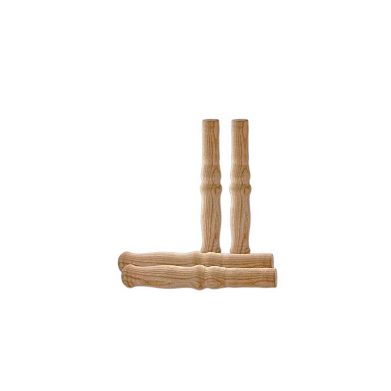 BigDean 4 XXL Wooden Handles for Wheelbarrow Approx. 23.5 cm