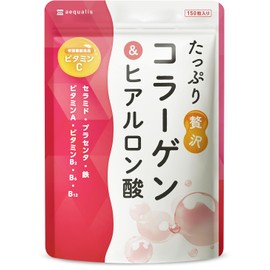 aequalis たっぷり贅沢 コラーゲン サプリ ヒアルロン酸 プラセンタ ビタミンC 配合 国内製造 30日分