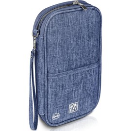 Travel Document Organizer with RFID, Family Passport Holder, Wallet for Women & Men, Portable &  Case for Cards, Boarding Pass, - Colour: Violet Blue, Size: One Size