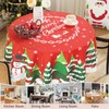 iEvery Round Christmas Tablecloth Wipe Clean Table Cloth 150cm, Polyester