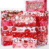 Maxcheck 48 Pieces Valentine's Day Treat Boxes Valentine Heart Cookie