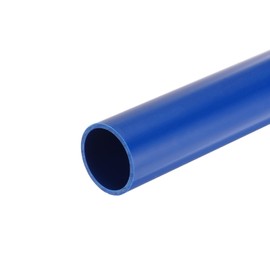 MECCANIXITY 1 1/4 Inch PVC Rigid Tube Round Pipe 28mm ID 32mm OD 650mm Blue High Impact for Water Pipe,Crafts,Cable Sleeve