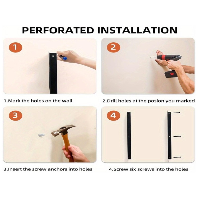 Garden Tool Storage Rack, Wall Mounted Garage Organizer, Heavy Duty,