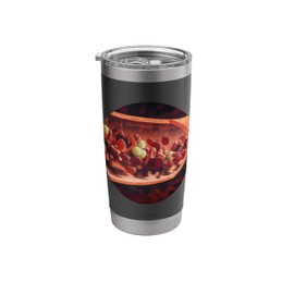 Red Blood Cells Flowing Through Vein Doctor Nurse Stainless Steel Insulated Tumbler