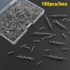 Soft Lure Bait Spring Twist Lock 150pcs Fishing Crank Hook