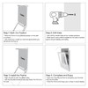DORNELIA 3-Pack Vinyl Record Frame Display for 12x12 Inch, Front